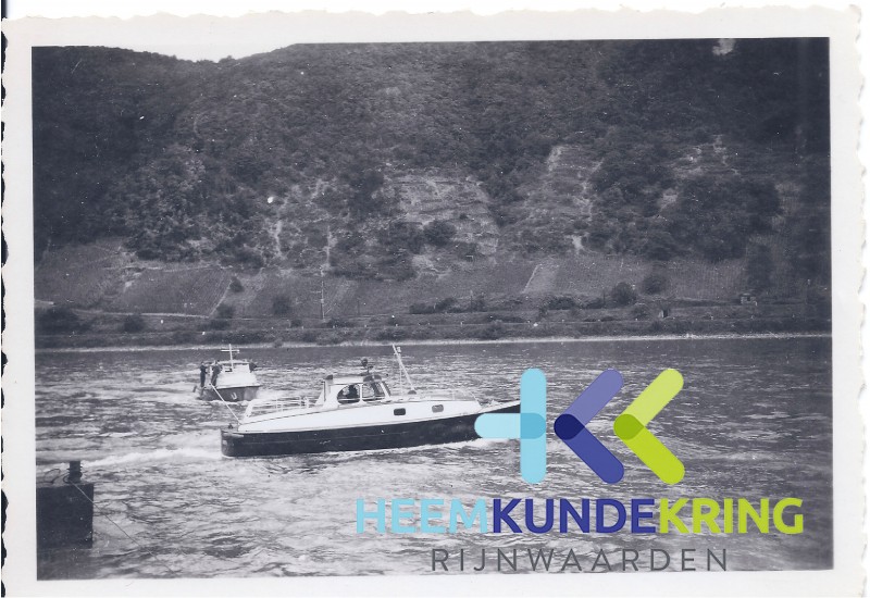 1955 Oberspay Duitsland Schotell-werf Ophalen van de Douaneboten Coll. HKR geschonken door H. vd Laag (6)